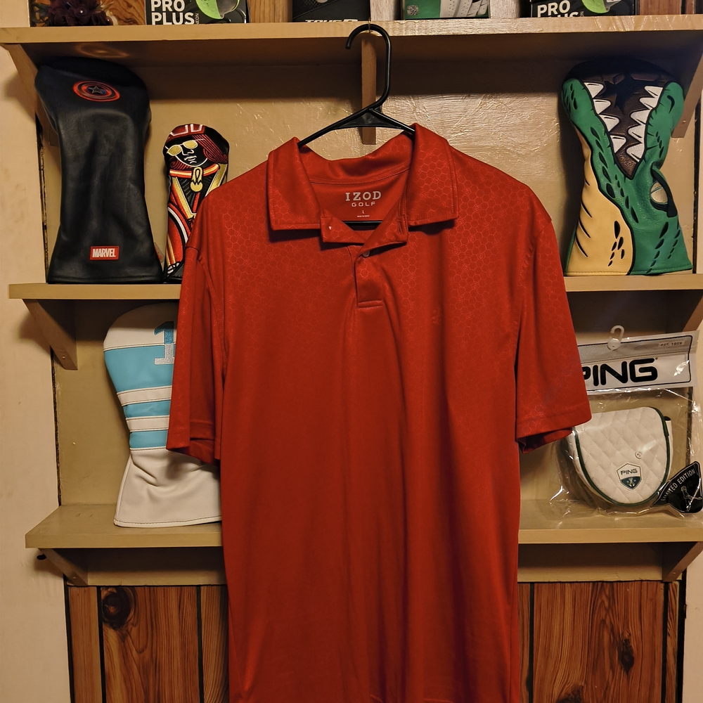 Izod Men's Vibrant Red Polo Shirt